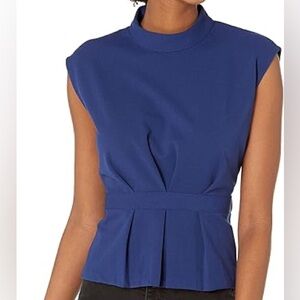 NWT Club Monaco Women's Pleated Waist Top Medium